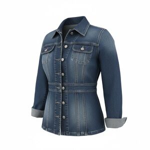 Casual Corner Blue Jean Jacket Classic Trucker Style